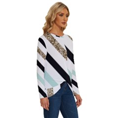 Long Sleeve Crew Neck Pullover Top 