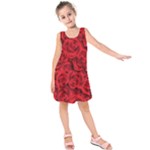 Red Roses , Red Buds, Red Roses Kids  Sleeveless Dress