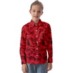 Red Roses , Red Buds, Red Roses Kids  Long Sleeve Shirt