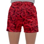 Red Roses , Red Buds, Red Roses Sleepwear Shorts