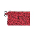 Red Roses , Red Buds, Red Roses Canvas Cosmetic Bag (Small)