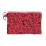 Red Roses , Red Buds, Red Roses Canvas Cosmetic Bag (Large)