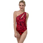 Red Roses , Red Buds, Red Roses To One Side Swimsuit