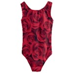 Red Roses , Red Buds, Red Roses Kids  Cut-Out Back One Piece Swimsuit