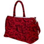 Red Roses , Red Buds, Red Roses Duffel Travel Bag