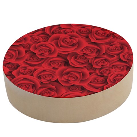 Red Roses , Red Buds, Red Roses Wooden Bottle Opener (Round) from ArtsNow.com