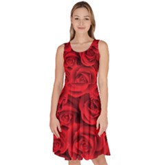 Knee Length Skater Dress With Pockets 