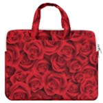 Red Roses , Red Buds, Red Roses MacBook Pro 15  Double Pocket Laptop Bag 