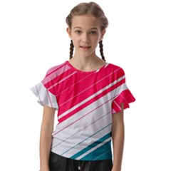 Kids  Cut Out Flutter Sleeves 