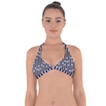 Texture, Stripes, Pattern Halter Neck Bikini Top