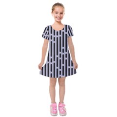 Texture, Stripes, Pattern Kids  Short Sleeve Velvet Dress from ArtsNow.com