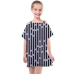 Texture, Stripes, Pattern Kids  One Piece Chiffon Dress