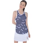 Texture, Stripes, Pattern Racer Back Mesh Tank Top