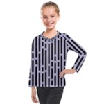 Texture, Stripes, Pattern Kids  Long Mesh T-Shirt