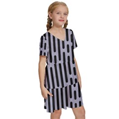 Kids  Short Sleeve Tiered Mini Dress 