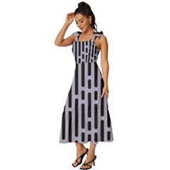 Tie-Strap Tiered Midi Chiffon Dress 