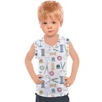 Pattern Seamless Texture Sewing Kids  Sport Tank Top