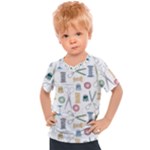 Pattern Seamless Texture Sewing Kids  Sports T-Shirt