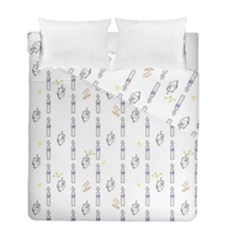 Dreidel Candles Spinning Top Duvet Cover Double Side (Full/ Double Size) from ArtsNow.com