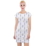 Dreidel Candles Spinning Top Cap Sleeve Bodycon Dress