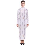 Dreidel Candles Spinning Top Turtleneck Maxi Dress