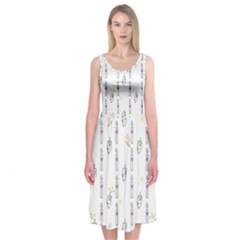 Dreidel Candles Spinning Top Midi Sleeveless Dress from ArtsNow.com