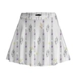 Dreidel Candles Spinning Top Mini Flare Skirt