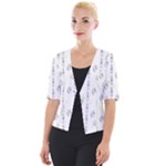 Dreidel Candles Spinning Top Cropped Button Cardigan