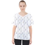 Dreidel Candles Spinning Top V-Neck Dolman Drape Top