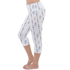 Lightweight Velour Capri Yoga Leggings 