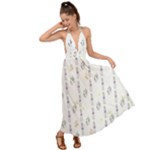 Dreidel Candles Spinning Top Backless Maxi Beach Dress