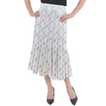 Dreidel Candles Spinning Top Midi Mermaid Skirt