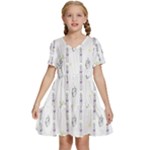 Dreidel Candles Spinning Top Kids  Short Sleeve Tiered Mini Dress