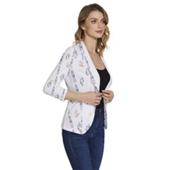 Women s One-Button 3/4 Sleeve Short Jacket 