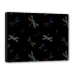 Background Pattern Dragonfly Canvas 16  x 12  (Stretched)