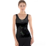 Background Pattern Dragonfly Women s Basic Tank Top