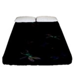 Background Pattern Dragonfly Fitted Sheet (Queen Size)