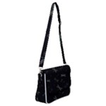 Background Pattern Dragonfly Shoulder Bag with Back Zipper