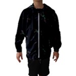 Background Pattern Dragonfly Kids  Hooded Windbreaker