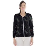 Background Pattern Dragonfly Women s Windbreaker