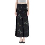 Background Pattern Dragonfly Full Length Maxi Skirt