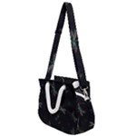 Background Pattern Dragonfly Rope Handles Shoulder Strap Bag