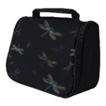 Background Pattern Dragonfly Full Print Travel Pouch (Small)