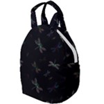 Background Pattern Dragonfly Travel Backpack