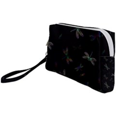 Background Pattern Dragonfly Wristlet Pouch Bag (Small) from ArtsNow.com