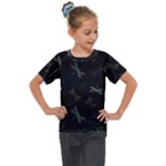 Background Pattern Dragonfly Kids  Mesh Piece T-Shirt