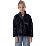 Background Pattern Dragonfly Kids  Half Zip Hoodie