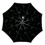 Background Pattern Dragonfly Automatic Folding Umbrella with Case (Medium)