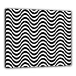 Black White Wave Pattern Wavy Water Seamless Canvas 24  x 20  (Stretched)