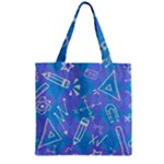 Background Abstract Texture Pattern Zipper Grocery Tote Bag